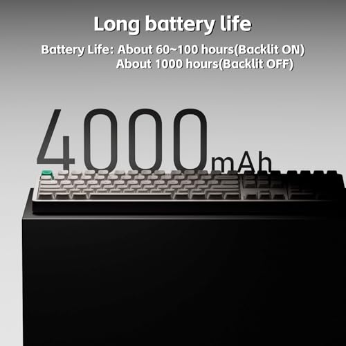 NuPhy Node100 Wireless Mechanical Keyboard, Hot Swappable Custom Bluetooth Keyboard, 109 Keys Computer Gaming Keyboards, Supports Touch Gestures, PBT Keycaps, RGB Backlit, Bluetooth/2.4GHz/USB-C - color: White, size: High-profile Red Max Switch