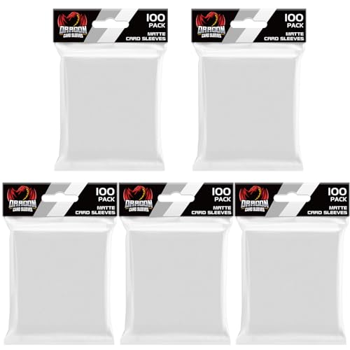 500 Count Card Sleeves for Trading Cards, Standard Size Protective Sleeves Deck Card Protectors Fit for Baseball Cards, Sports Cards, MTG, Game Card Standard Cards (Clear) - color: 500pcs-clear