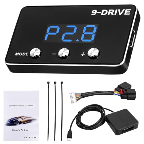 Throttle Response Controller 9 Drive Mode, 9 Drive Throttle Controller Automotive Electronic Acceleration Controller Compatible with Dodge Challenger Ram Cherokee KK Wrangler JK Maserati Ghibli