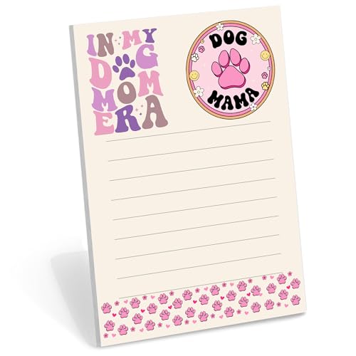 DAILY RITMO® Dog Mom Era Stick to Do List Notepad | Dog Lover Mama Stationery Gifts for Women | Rescue Moms Gift for Mothers Day Birthday Christmas 4"x6" 50 Pages - size: Dog Mama