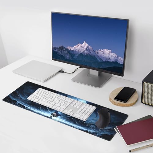 Dragon Gaming Mouse Pad Extended Large Mouse Mat 31.5 X 11.8 Inch Nonslip Rubber Base Long Desk Pad Stitched Edges Mousepad Mice Pad for Office Home Game - color: Dragon