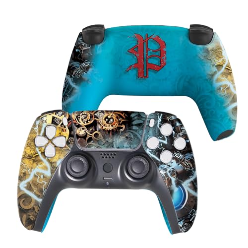 Dishonestty Custom PS-5 Controller Wireless compatible with Play-Station 5 Console by BCB Controllers | Proudly Customized in USA with Permanent HYDRODIP Printing(NOT JUST A SKIN)(MODDED) - color: Dishonestty, size: Modded - Front & Back Print