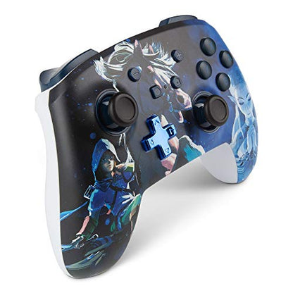 PowerA Enhanced Wireless Controller for Nintendo Switch/Switch 2 / Switch Lite/OLED Model - Legend of Zelda, Midnight Ride - Gamepad, game controller, Officially Licensed - color: Zelda Midnight Ride