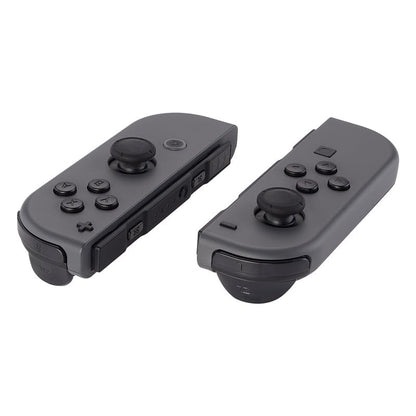 eXtremeRate DIY Full Set Buttons for Nintendo Switch & Switch OLED, Custom Replacement Buttons for JoyCon, ABXY Direction Keys SR SL L R ZR ZL + - Home Capture Trigger Buttons Springs - Black - color: Black