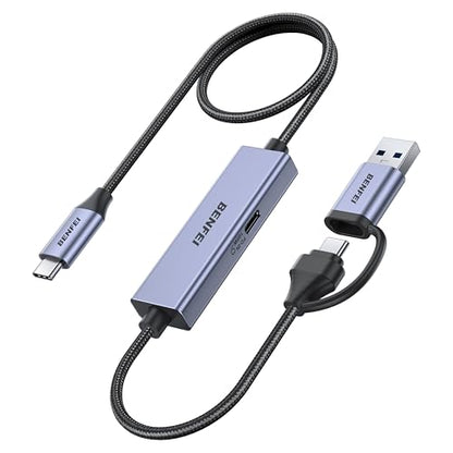 BENFEI USB C Video/Audio Capture Card Supporting Full HD 1080P 60FPS for Streaming, Recording, Gaming, Compatible with Switch, PS4, PS5, Xbox, Work with PC/Windows/Mac OS