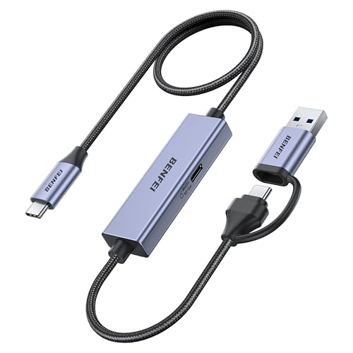 BENFEI USB C Video/Audio Capture Card Supporting Full HD 1080P 60FPS for Streaming, Recording, Gaming, Compatible with Switch, PS4, PS5, Xbox, Work with PC/Windows/Mac OS