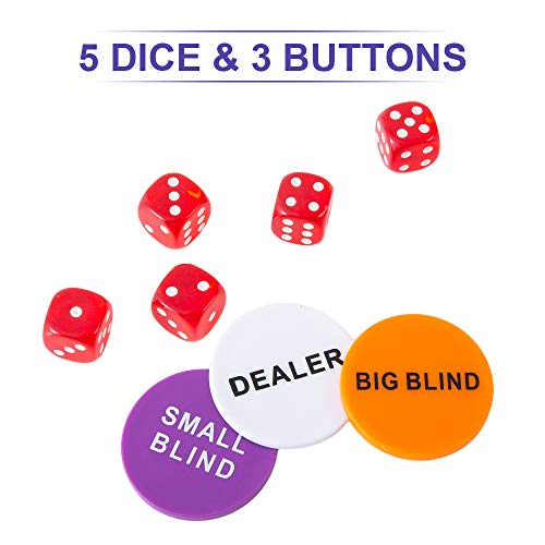Poker Chip Set - 200PCS Poker Chips with Aluminum Case, 11.5 Gram Chips for Texas Holdem Blackjack - style: 200pcs