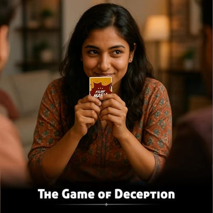 Filmy Mafia – Bollywood Themed Social Deduction Party Game | Fun Board Game for Families, Friends & Adults | 6–40 Players