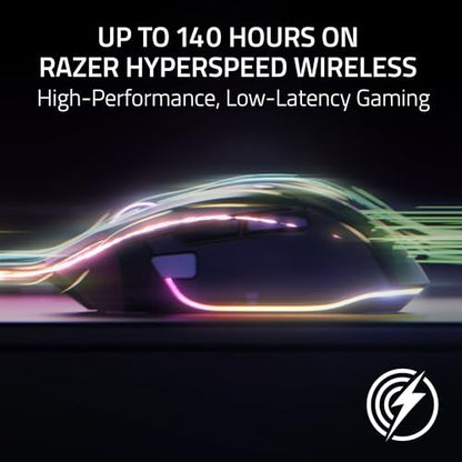 Razer Basilisk V3 Pro 35K Wireless Gaming Mouse, 140 Hr Battery, Black | 35K DPI Optical Sensor Gen 2, HyperScroll Tilt Wheel, 13 Customizable Controls, Chroma RGB, Optical Switches Gen 3 - color: Black