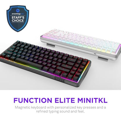 NZXT Function Elite MiniTKL (White) - color: White, size: Mini Tenkeyless, style: Function Elite