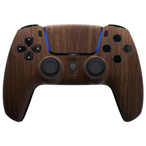 MODDEDZONE M Series Custom controller for PS5 - Wireless, OEM-Quality Custom Designs for Playstation 5 Controller- Diverse & Unique Styles for Enhanced Gaming (Wood) - color: Wood