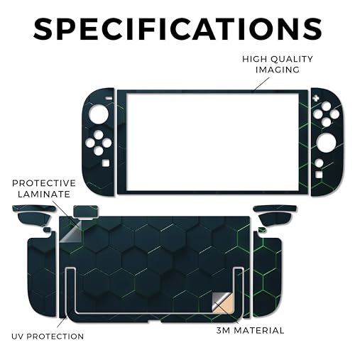 Gaming Skin Compatible with Nintendo Switch 2 Console Only - Acid Hex - Premium 3M Vinyl Protective Wrap Decal Cover - Easy to Apply | Crafted in The USA by MightySkins - color: Acid Hex, size: Switch 2 Console Skin Only, style: Matte Finish