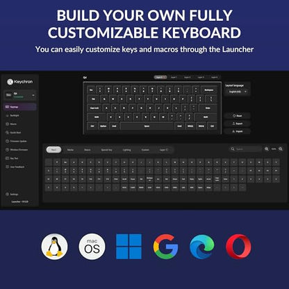 Keychron Q4 Wired Custom Mechanical Keyboard, QMK/VIA Programmable Macro, Full Aluminum, Hot-Swappable Gateron G Pro Red Switch, 60% Layout Double Gasket Compatible with Mac and Windows - Blue - color: Blue (Gateron G Pro Red Switch)