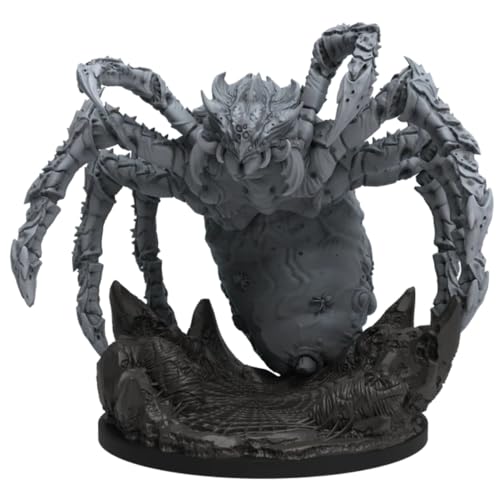 Epic Encounters: Web of The Spider Tyrant – 1 100MM Base Unpainted Miniature by Steamforged Games – Compatible with DND Dungeons and Dragons and Other Tabletop RPG TTRPG Games
