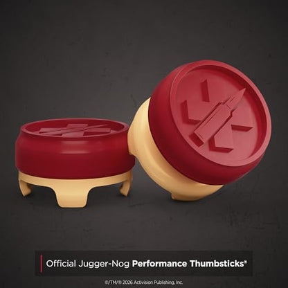 KontrolFreek Call of Duty Jugger-Nog Performance Thumbsticks | for Xbox One (XB1) & Xbox Series X (XBX) Controller | Red and Cream - color: Jugger-Nog Red