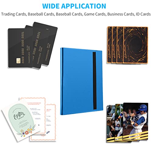 Card Binder, Upgraded 9 Pockets Trading Card Collection Binder for Cards, 360 Card Book Holder Album for Yugioh, MTG, TCG, Magic, Sports Cards - Blue - color: Blue