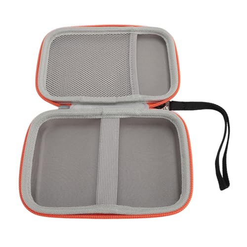 Handheld Game Console Case, Shockproof EVA Travel Storage Bag with Mesh Pocket for R36S R40S PRO RG35XXSP RG353V RG35XX, Portable Gaming Player Case for Outdoor Camping Hiking