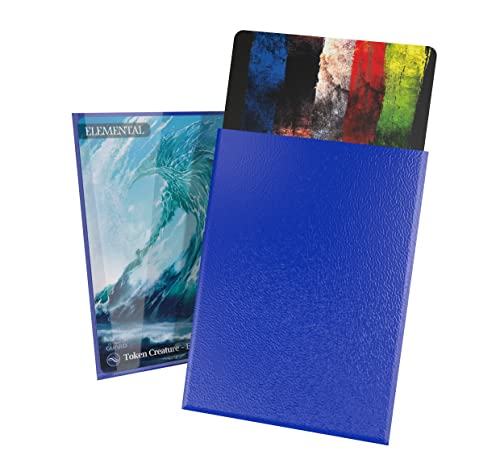 Ultimate Guard Cortex Outer Card Sleeves, 100 Standard Size TCG Sleeves, 66 x 91mm, Blue Back, Glossy Finish, No PVC & Acid-Free, High Clarity - color: Blue, size: Standard Glossy