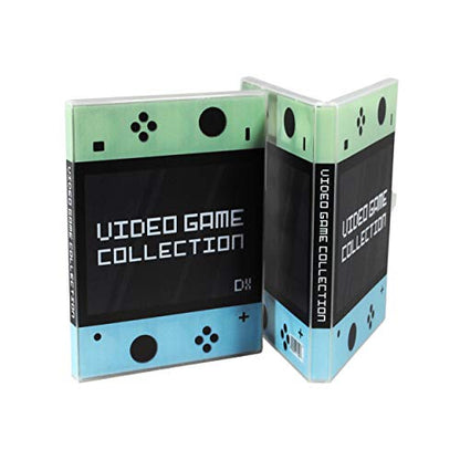 UniKeep Game Case for Nintendo Switch Cartridges - Holds 60 Video Games Securely in Foam | Heavy Duty Compact Travel Storage Binder & Protective Holder Organizer with Snap-Lock Closure - color: green / blue