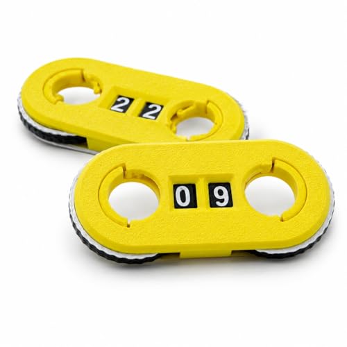 2 Pack MTG Life Counter - HP Tracker with Tracking Card SlotMTG Tabletop RPG(not inclouded dice Inside) Dungeons and Dragons(2 Pack Yellow) - color: Gold