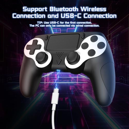 DEFNDR Wireless Controller for PS5, Compatible with PS5 Pro/Slim/PC, with Dual Vibration, 3.5mm Audio Jack, 6-Axis Motion Control Gamepad with Speaker