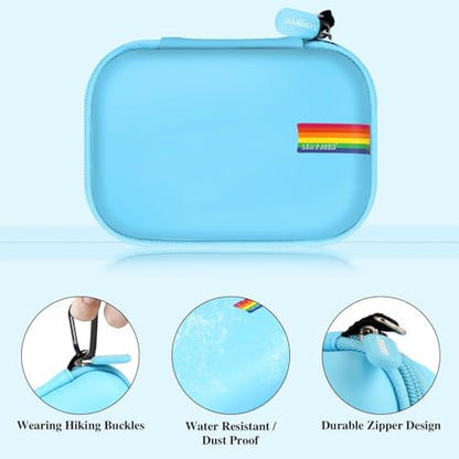 Leayjeen Kids Camera Case Compatible with Goopow/SGAINUL/Gofunly/ArtCWK and More Video Digital Camera Gift - Case for Toy Action Camera and Accessories(Case Only) | Fits CIMELR/Seckton/OZMI Kids Toy Cameras and Children Digital Camera,Shockproof Water-Res