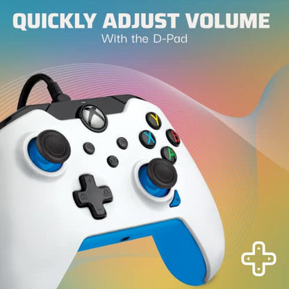 PDP Wired Controller Ion White for Xbox Series X|S, Gamepad, Wired Video Game Controller, Gaming Controller, Xbox One, Officially Licensed - Xbox Series X - color: Ion White