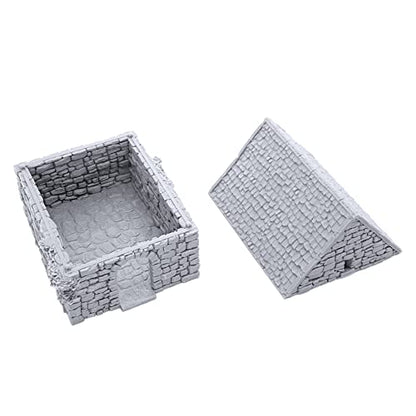 Small Rustic Barns by Printable Scenery, 3D Printed Tabletop RPG Scenery and Wargame Terrain 28mm Miniatures