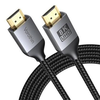 HDMI Cable 3.3 FT 5-Pack, High Speed 8K HDMI eARC / ARC CL3 Rated Cord 48Gbps with 8K@60Hz, 4K@144Hz/120Hz, HDR10+, HDCP 2.2/2.3 for Splitter, Soundbar, Roku, 8K/4K Monitor, OLED TV, Laptop,PS5/4 - size: 3FT