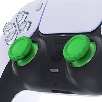 eXtremeRate Green Replacement Thumbsticks for PS5 Controller, Custom Analog Stick Joystick for PS4 Controller Universal - color: Green