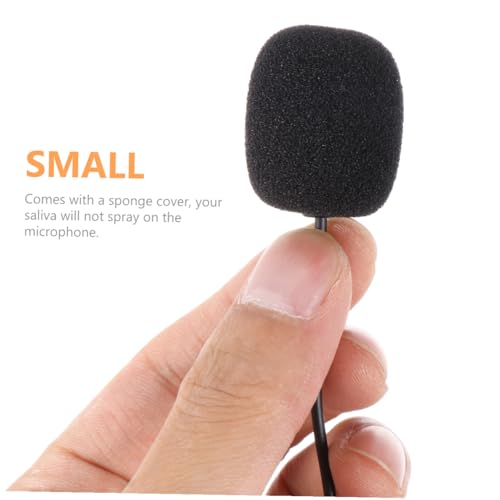 3pcs Clip Lavalier Microphones Professional Condenser Mics Noise Reduction for Gaming Streaming Lectures Live Broadcasts Compatible with Laptop Desktop Recording