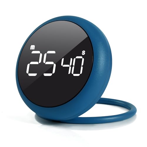 Royal Blue Quick Que Kitchen Timers, Visual timers Large LED Display Magnetic Countdown Countup Timer for Classroom Cooking Fitness Baking Studying Teaching, Easy for Kids and Seniors (Royal Blue) - color: Royal Blue