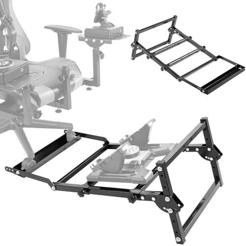 Hottoby Flight and Racing Wheel Stand Proprietary Accessories Fit for Chair Mount Fit for Logitech G27 G29 G920 G923, for Thrustmaster T248 T300RS GT, for PXN, for MOZA R5, Without Pedal