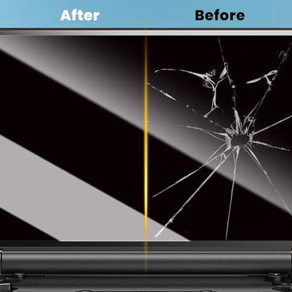 4 PCS Screen Protector for AYN THOR Handheld Console, Tempered Glass Protection Accessories, Scratch-Resistant, High-Definition, Easy Install, (Upper & Lower Screen)
