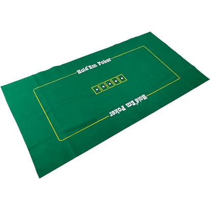 Poker Table Game Mat Layout - 36" x 72" Rectangle Las Vegas Style Green Casino Felts Table Top Cover, Great for Poker Game Night Events Theme Party Fundraisers & Gatherings (Pack of 2) - size: 36" x 72" (Pack of 2), style: Texas Holdem