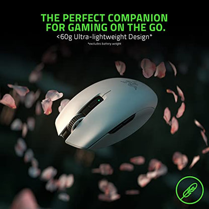 Razer Orochi V2 Wireless Gaming Mouse — Ultra Lightweight & Portable, Bluetooth & 2.4Ghz Wireless Connectivity, 18K DPI, Up to 950hrs Battery Life, Compatible with PC & Mac — White | Portable, Bluetooth & 2.4Ghz Wireless Connectivity, 18K DPI, Compatible