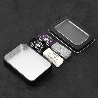 SIXPOINTS 4PCS Twin Digits Life Counters Health Tracker Compatible with Magic The Gathering Commander Deck, LCG/RPG/D&D/MTG/CCG/TCG Gaming Table Games - color: 4pcs Color Mixed-b)