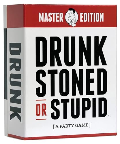 Drunk Stoned or Stupid *Master Edition* | Card Game with 550 Prompt Cards | Who's Most Likely To, 3+ Players, Ages 17+, Adult Game Night, Gifts for Game Lovers, Party Game, Fun Card Game - style: Master Edition