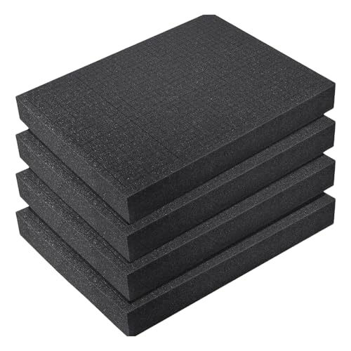 4Pcs Craft Foam Sheet Cushioning Inserts Use for Tool Box Board Game Box Cases Storage Drawer Equipment Case