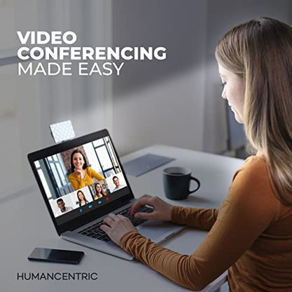 HumanCentric Video Conference Lighting Kit, Camera Light for Zoom Meetings, Streaming Video Face Light, Easy Setup for Remote Work, Computer Monitor or Laptop Light for Video Conferencing