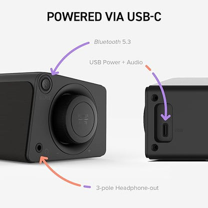 Creative Stage SE mini Compact Under-monitor Soundbar with Bluetooth 5.3, USB Digital Audio, for PC and mobile (Renewed)