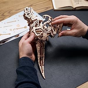UGEARS Tyrannosaurus Rex 3D Wooden Puzzles for Adults - Wooden Model Kits for Adults D Rex Dinosaur Puzzle Kit Mechanical Models Automaton Kit Brain Teaser, Hobby Set Home Decoration - style: Tyrannosaurus Rex