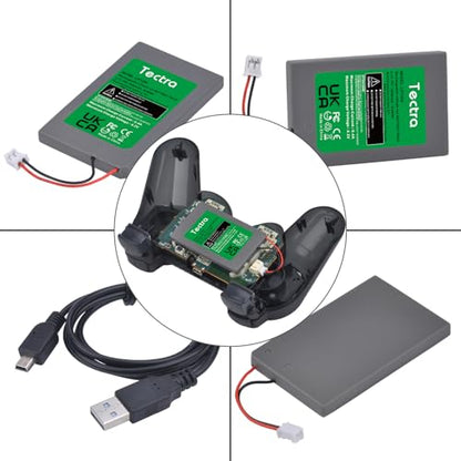 Tectra PS3 Controller Battery, LIP1359 Battery Compatible with Sony PlayStation 3 PS3 Dualshock 3 Controller CECHZC2E, CECHZC2U with USB Charging Cable