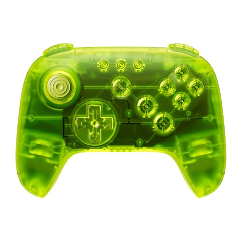 8Bitdo 64 Bluetooth Controller for Analogue 3D, Extreme Green | Switch/Switch 2, Windows and Android Support, Wired USB, D-Input/S-Input Modes, Hall Effect Joystick, Vibration - color: Extreme Green