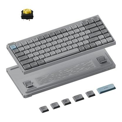 Keychron J9 Ultra 8K Polling Rate Ultra-Slim Wireless Keyboard | 2.4 GHz & Bluetooth, ZMK & Launcher, 480-Hr Battery with Low-Profile Banana Switches for Mac Windows Linux (Hot-swappable) - color: Hot-swappable Banana Switch