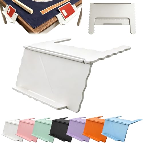 Mahjong Card Holder for Table, Under Mat Slide in Stand Angled Viewing Rack Foldable 3D Printed Space Saving Accessory for American Mahjong Mat (C - 02) - color: C - 02