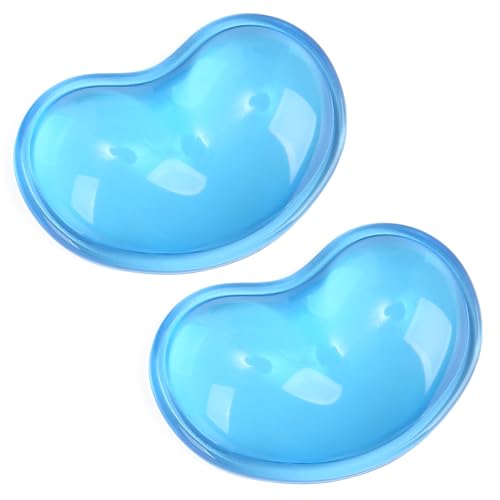 Gel Keyboard & Mouse Wrist Rest Set - Keyboard Wrist Rest Pad & Mouse Support for Office Gaming Pad Computer Laptop Ergonomic Comfortable Pain Relief- Pad Set (Mouse Support Set) - color: Mouse Pad Double - Blue