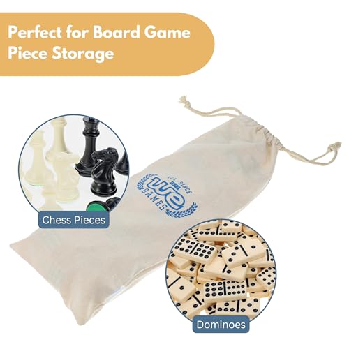 WE Games Cribbage Board Cloth Storage Bag - Protects and Stores Cribbage Boards, Travel Cribbage Boards, and Accessories, 18 in. with Drawstring When Flat - size: 18 x 6 inches