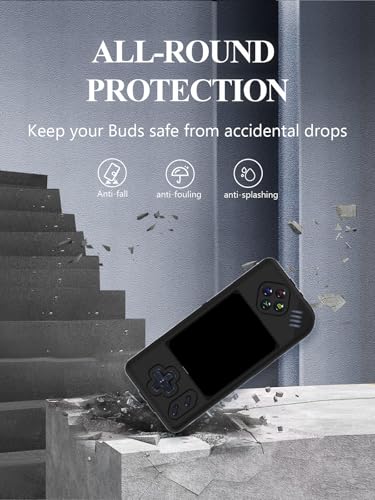 Silicone Case for Anbernic RG28XX Retro Video Handheld Game Console 2.83-inch,Full Body Soft Silicone Handheld Game Console Drop-Proof Protector Case with Shockproof,Non-Slip,Anti-Collision,Black - color: Black