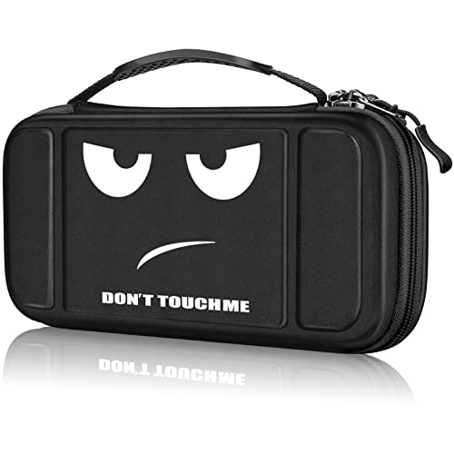 FINTIE Shockproof Carrying Case for Nintendo Switch Lite 2019 | Hard Shell Protective Cover, Portable Travel Storage Bag, Game Card / Micro SD Card Slots, Inner Pocket, Dont Touch - color: dont touch